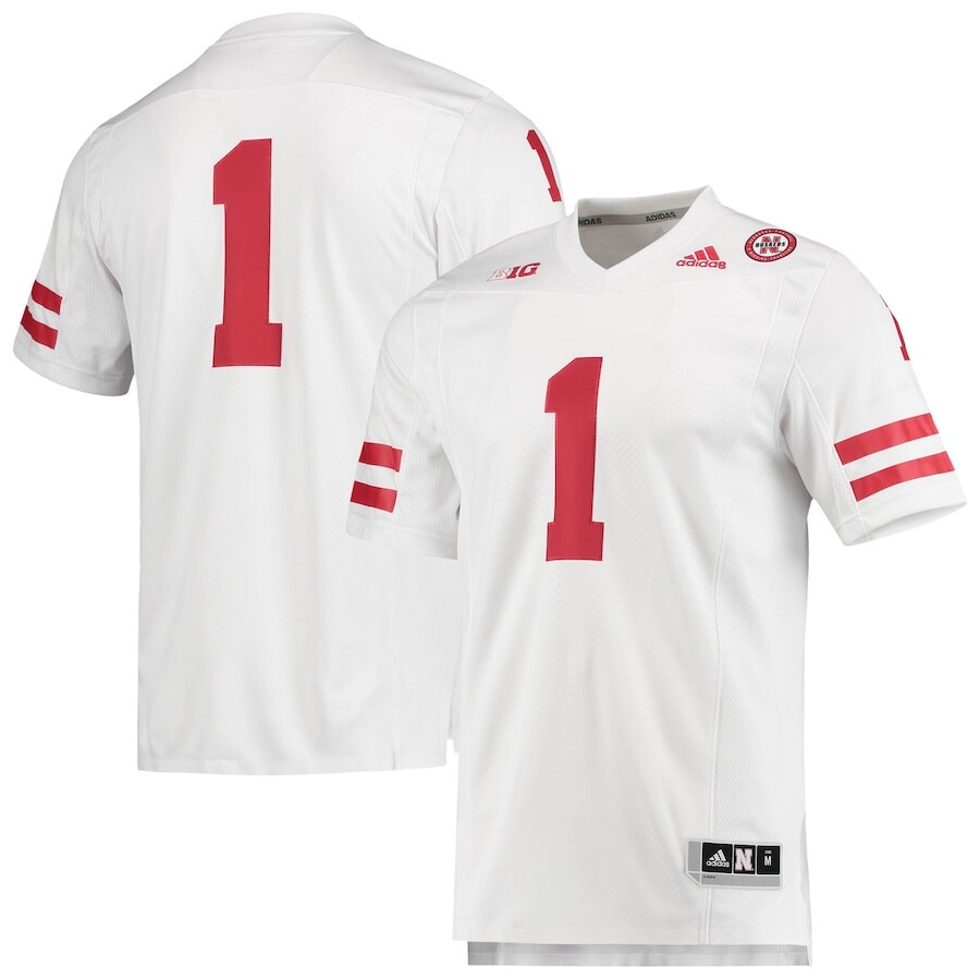 

Джерси adidas Nebraska Huskers, белый