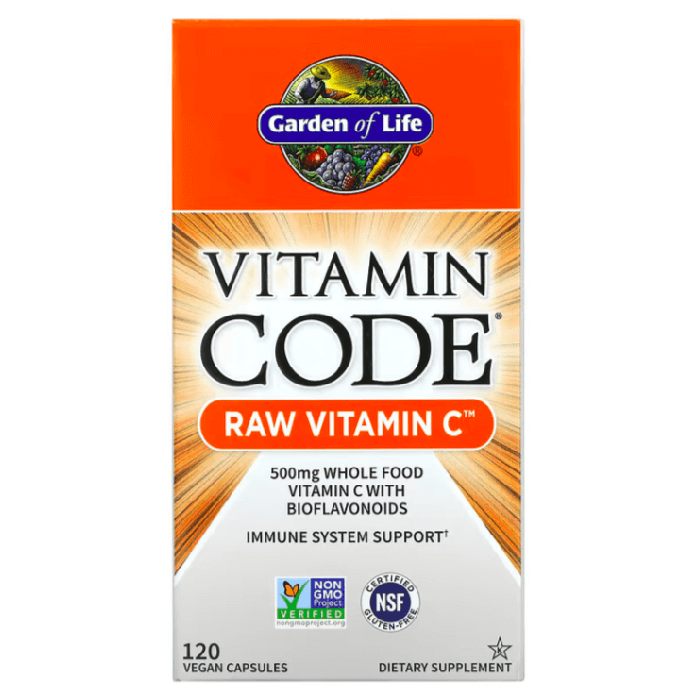 Витамин C Garden of Life 250 мг, 120 капсул витамин c garden of life 250 мг 60 капсул