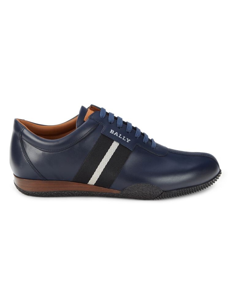 

Низкие кожаные кроссовки Bally, цвет Ink