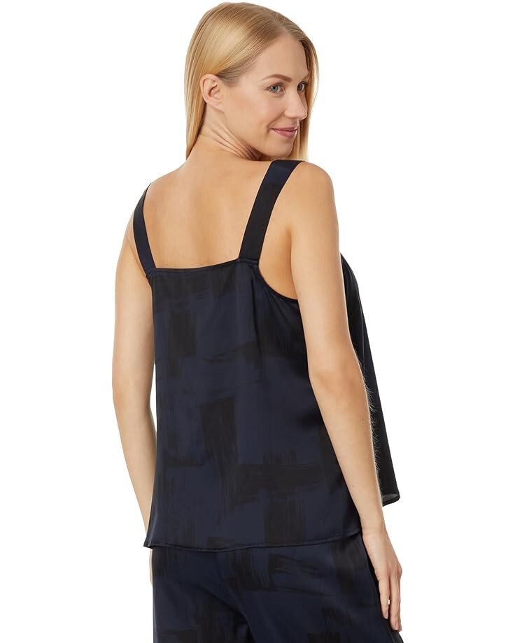 Топ Eileen Fisher Square Neck Tank Top, чернила