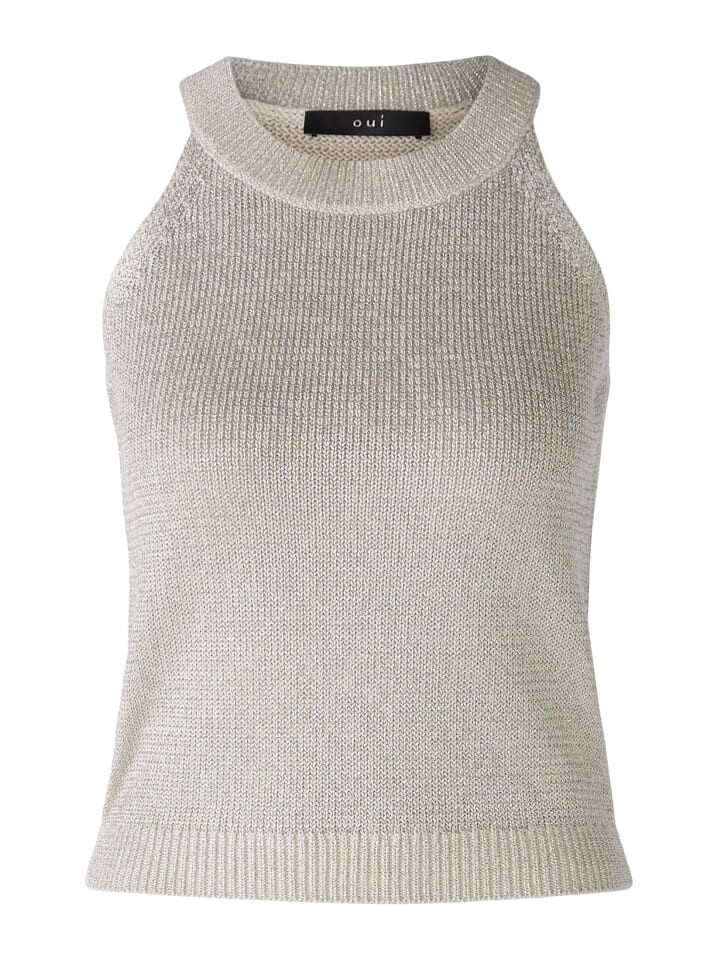 

Топ Oui Strick Baumwollmischung, цвет light gold
