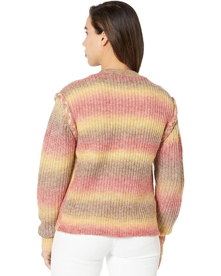 

Свитер KUT from the Kloth Isla - Braided Button-Down Cardigan, цвет Oatmeal/Coral