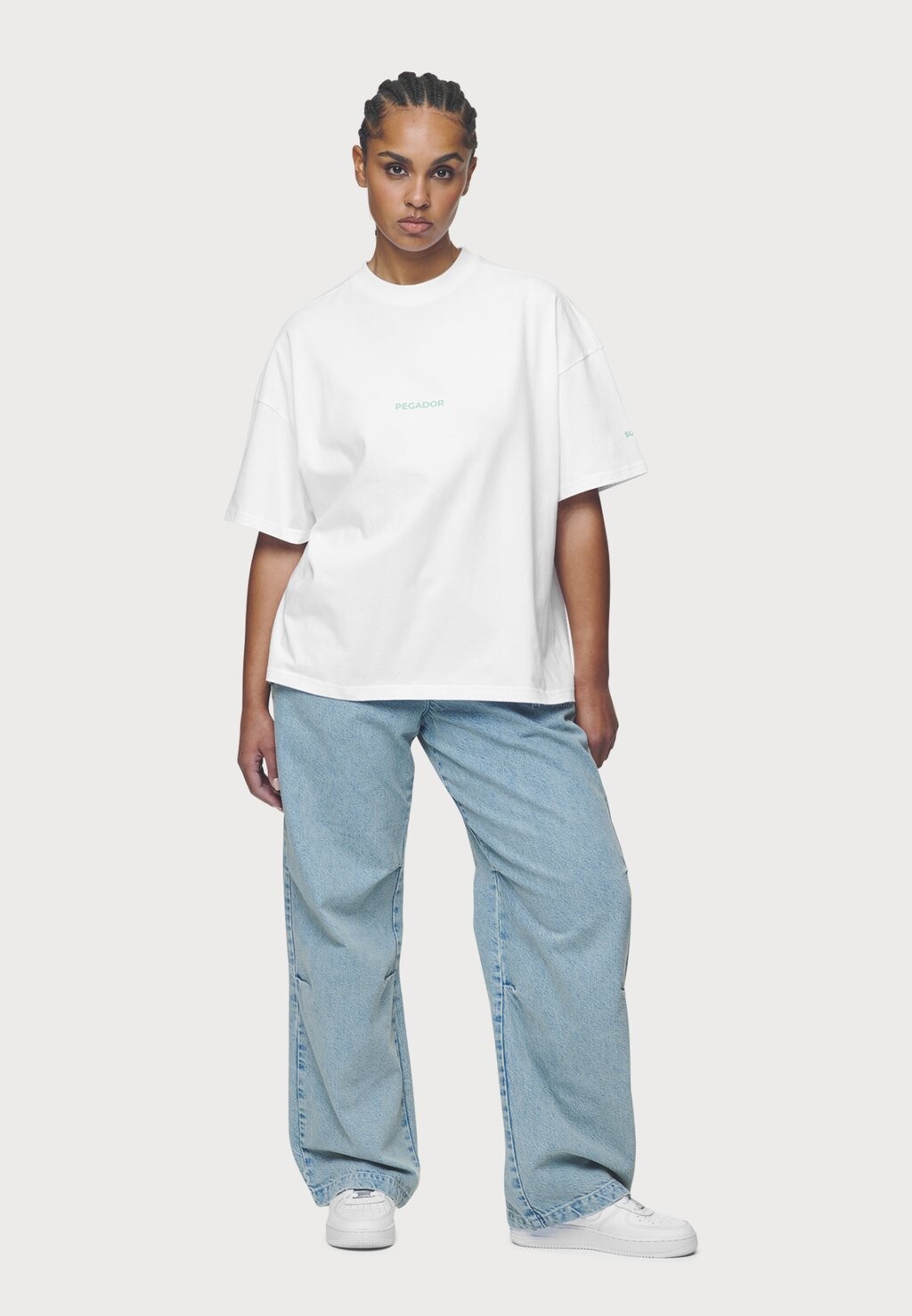 

Принт на футболке ALEJA HEAVY OVERSIZED TEE Pegador, белый