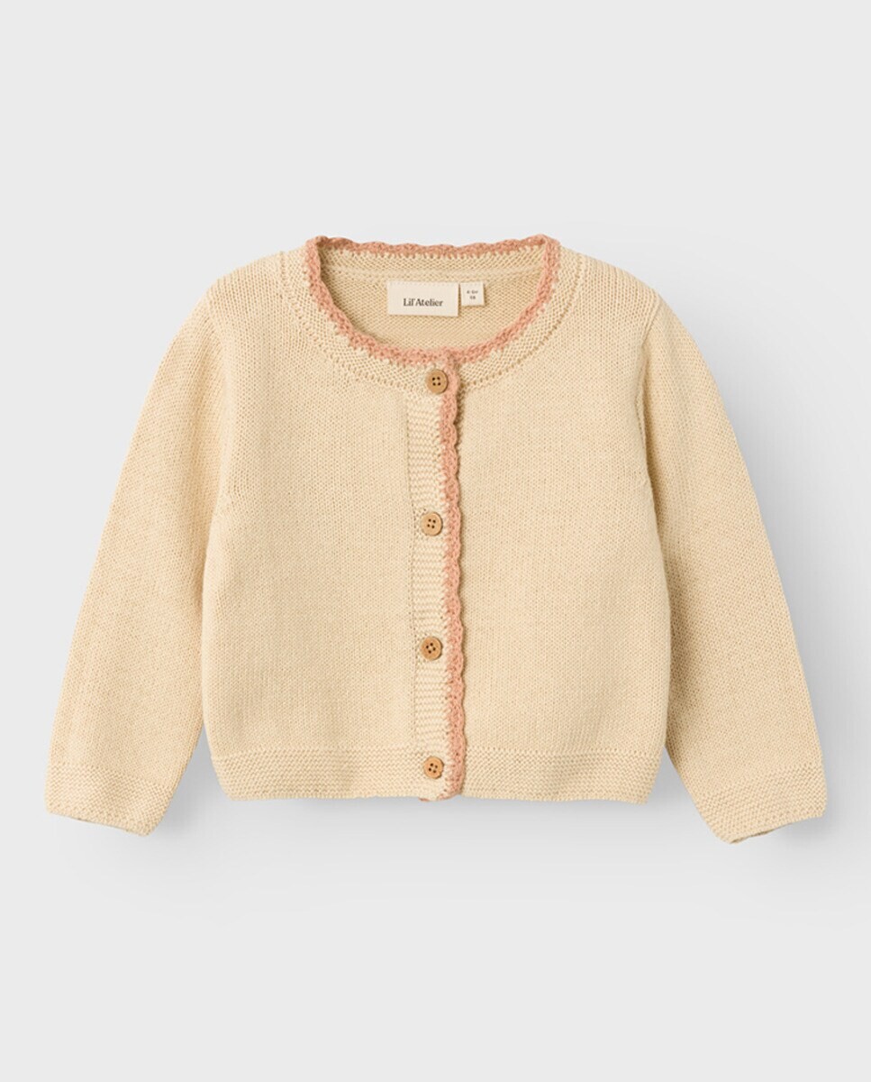 

Кардиган для девочки с кружевной отделкой Lil Atelier