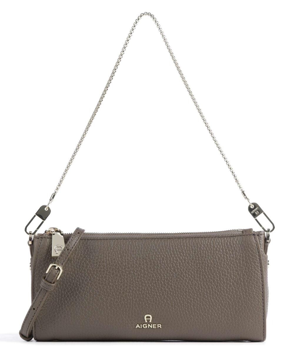 

Сумка на плечо Ivy из зерненой яловой кожи Aigner, коричневый