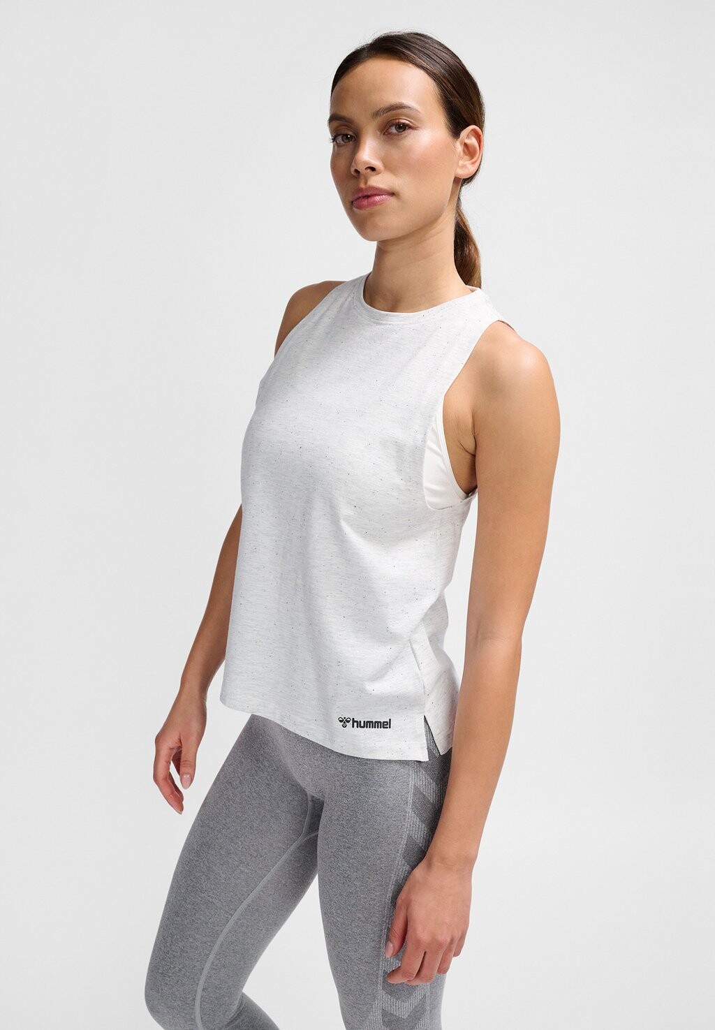 

Топ ULTRA Hummel, цвет white melange