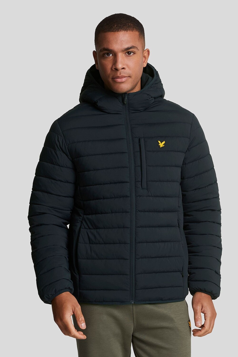 

Стеганая куртка из легкой ткани Stretch Lyle & Scott, синий
