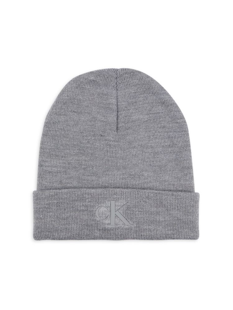 

Вязаная шапка с логотипом Calvin Klein, цвет Medium Grey