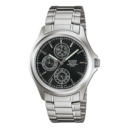 

Часы Men's CASIO STANDARD Series Retro Black Dial Silver Strap Watch Black DialSilver Strap Mens BlackSilver Analog, черный