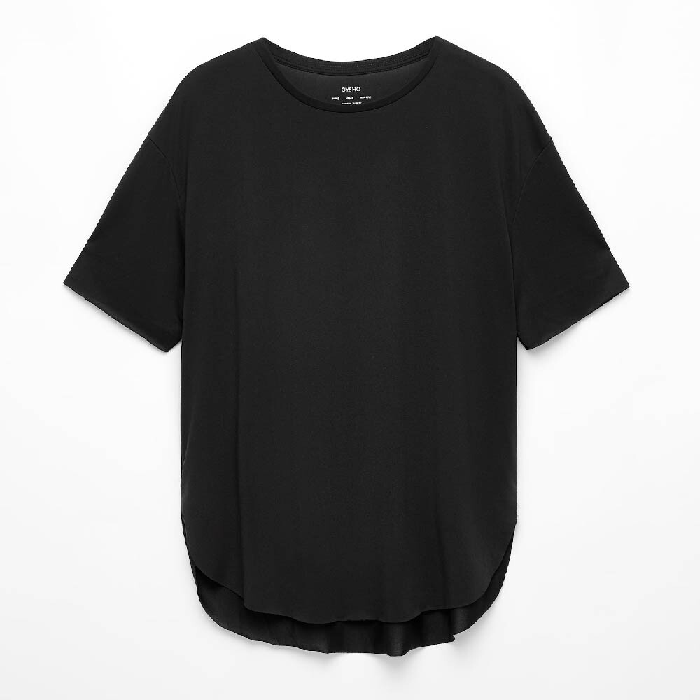 

Футболка Oysho Modal blend short-sleeved, черный
