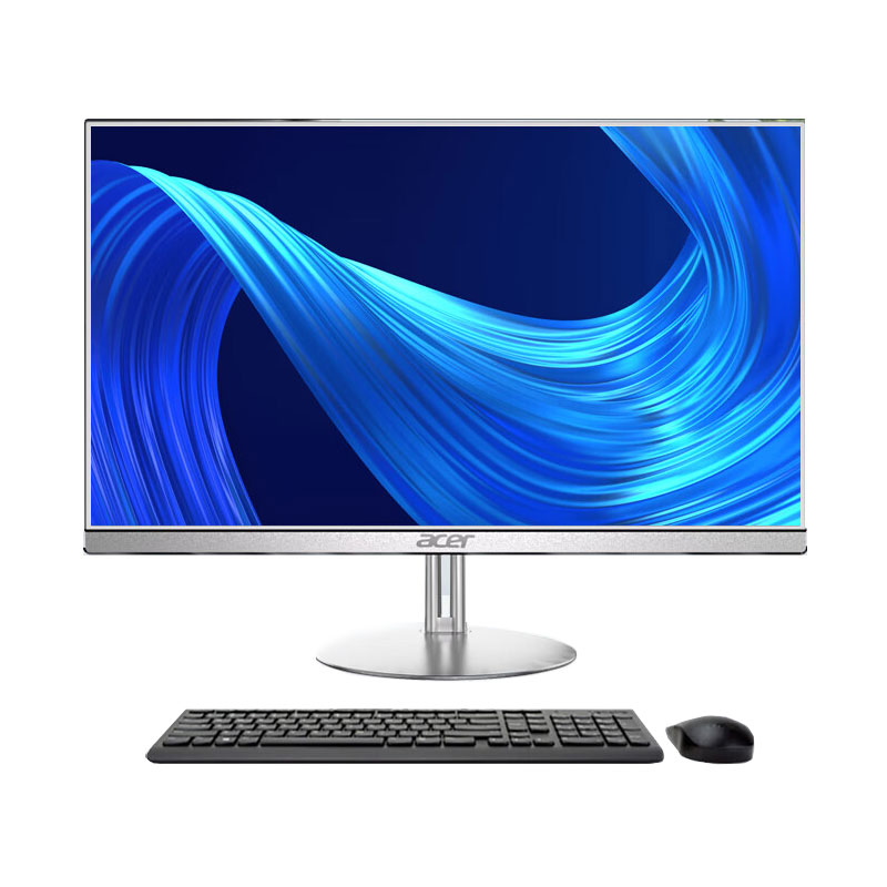 цена Моноблок Acer A21-1300 AIO, 21,5, 8Гб/512Гб, Intel N5105, UHD Graphics, белый/серебристый, английская клавиатура