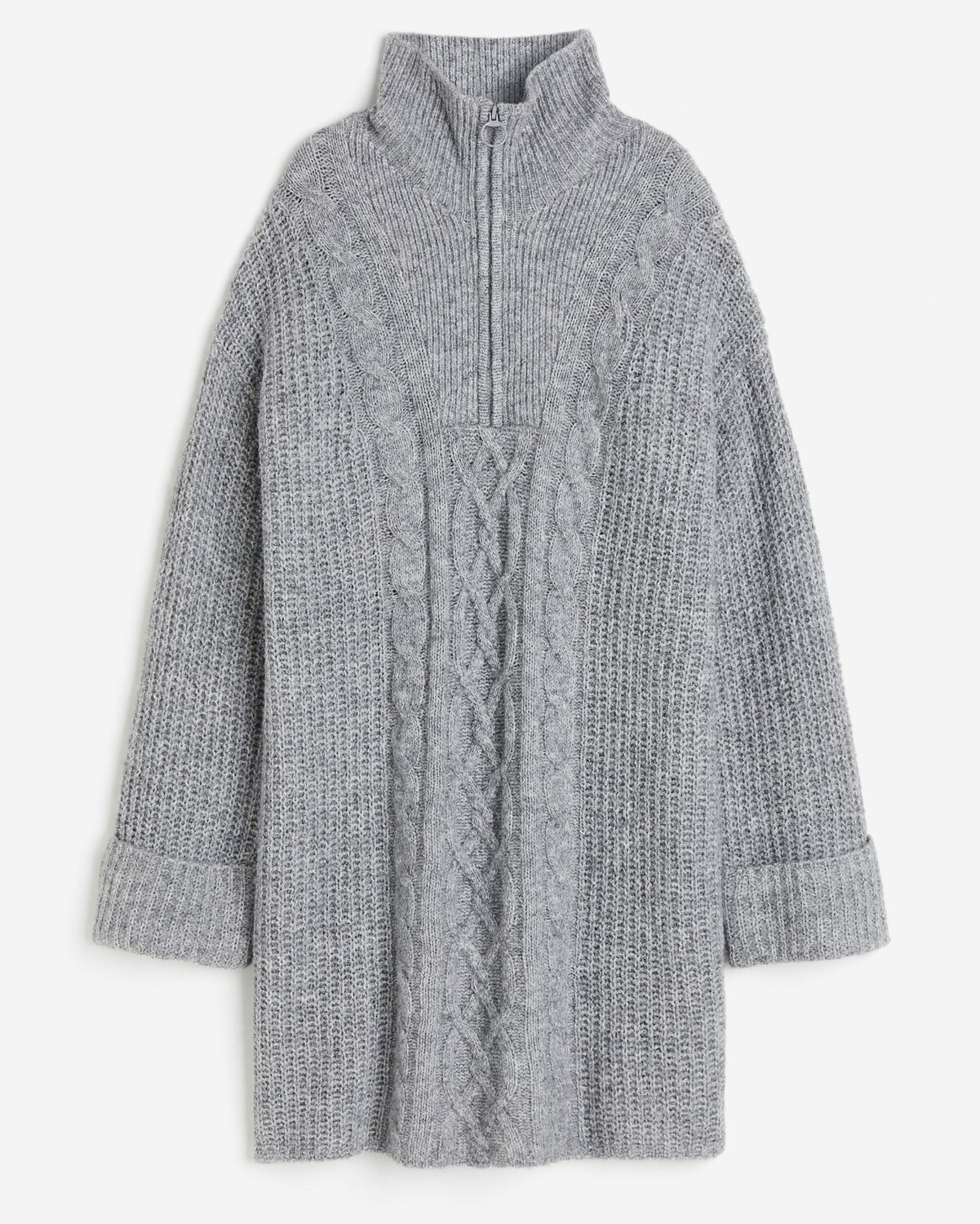 

Свитер H&M Half-zip, серый