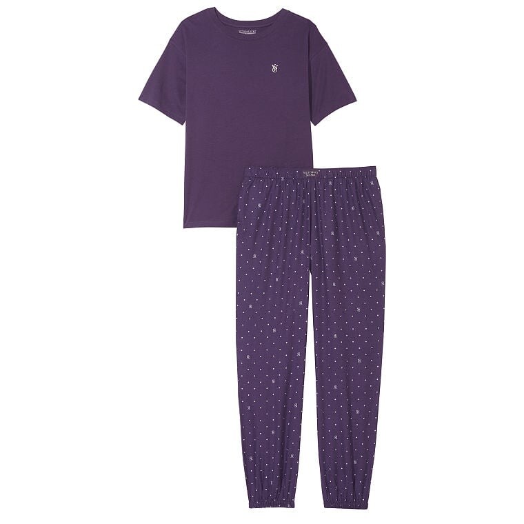 

Пижама Victoria's Secret Flannel Jogger, фиолетовый