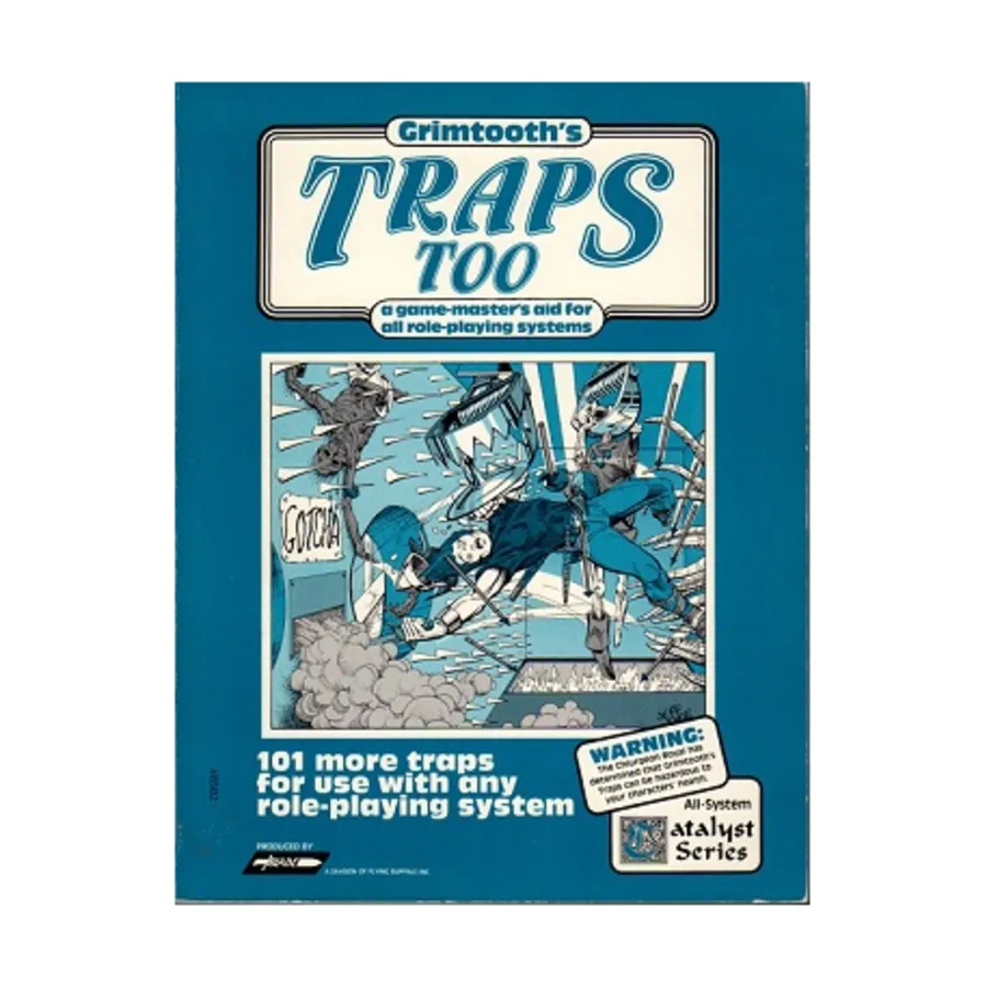 

Grimtooth's Traps Too (1st Edition, 1st Printing), Fantasy Supplements (Flying Buffalo), мягкая обложка