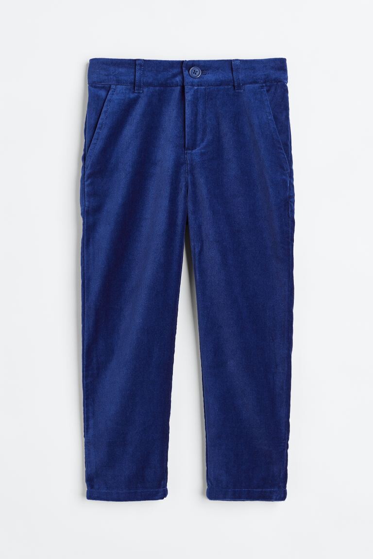 

Бархатные брюки прямого кроя H&M