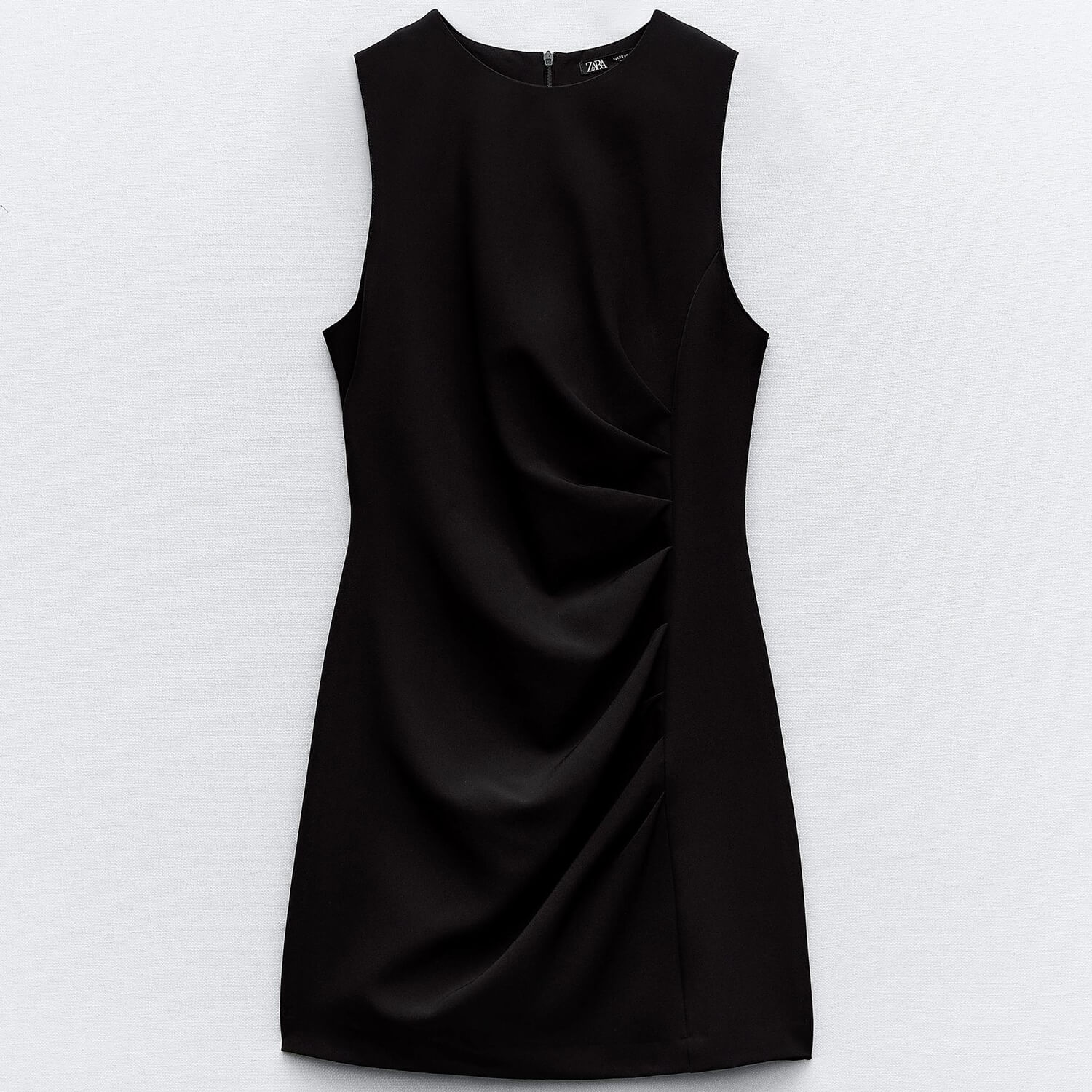 Платье Zara Gathered Short, черный