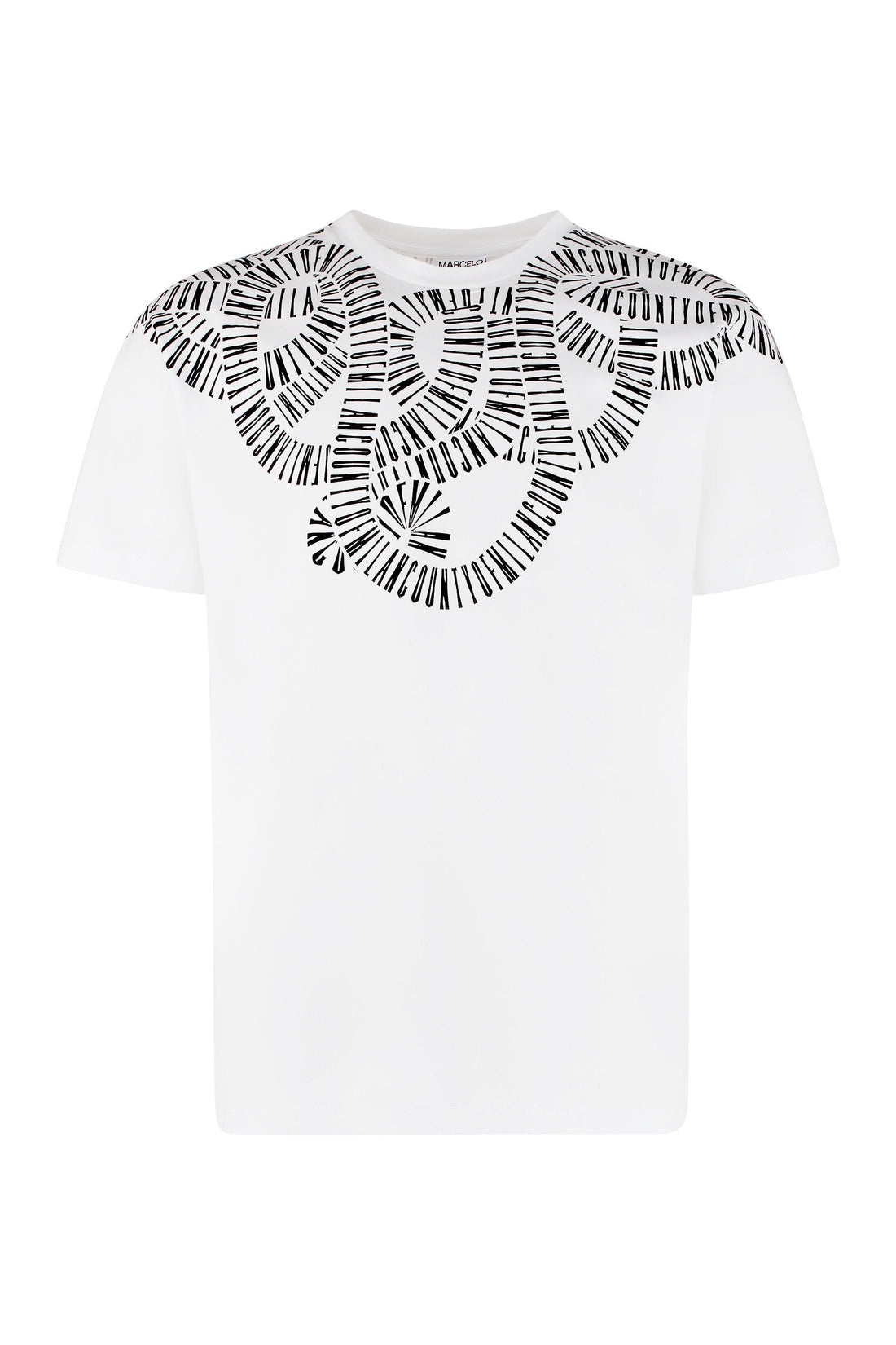 Хлопковая футболка с круглым вырезом Marcelo Burlon County of Milan, белый