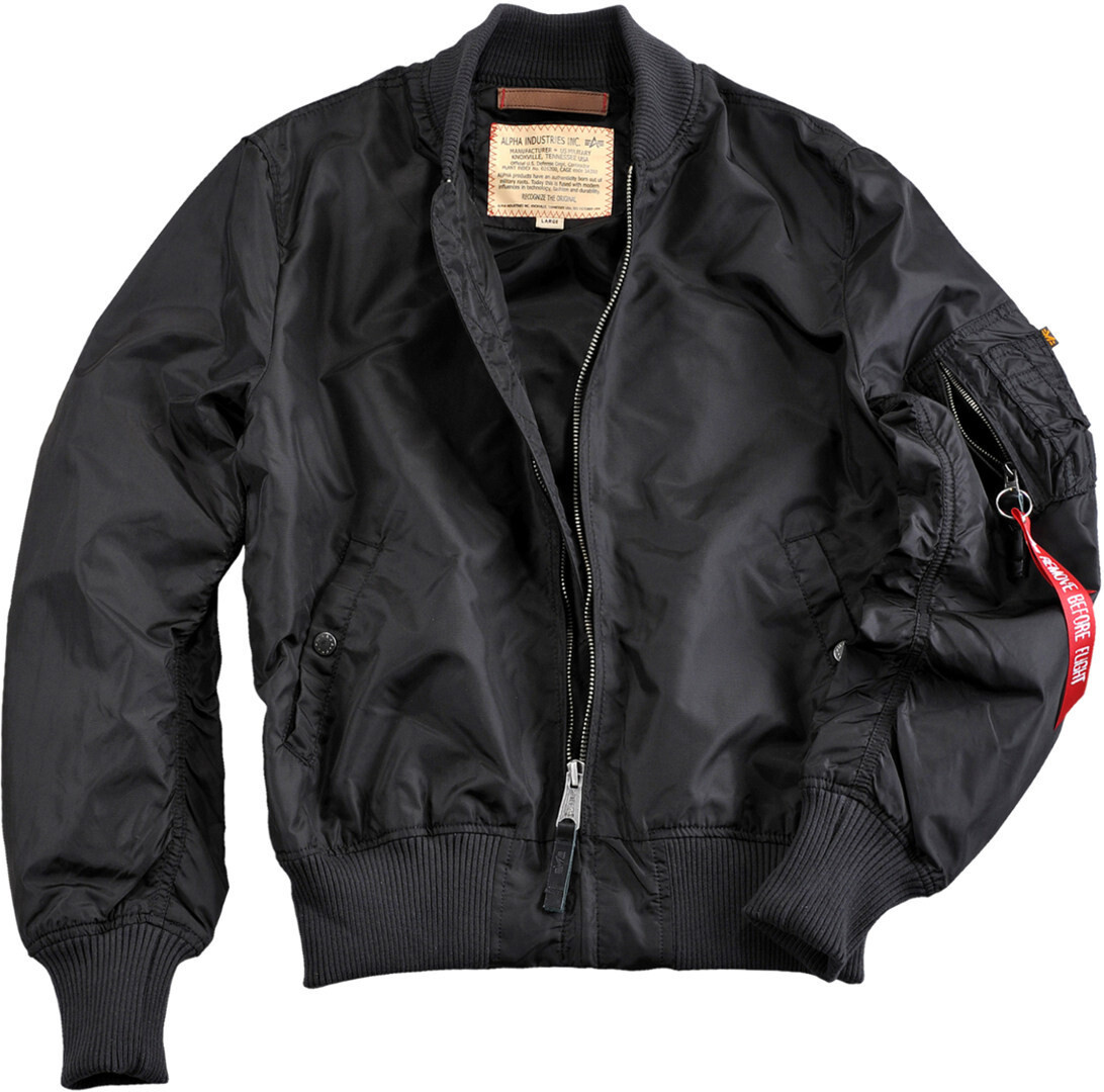 

Куртка Alpha Industries MA-1 TT, черная, Черный