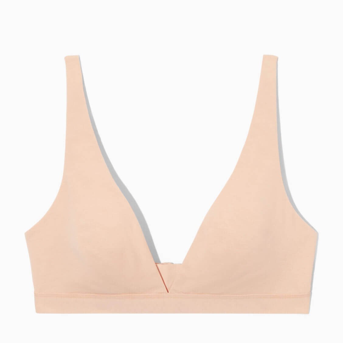 

Бюстгальтер COS Organic Cotton Triangle, светло-розовый