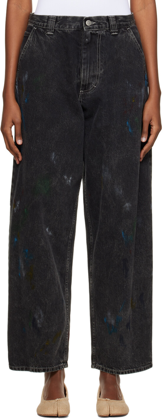 

Черные джинсы плотника Maison Margiela