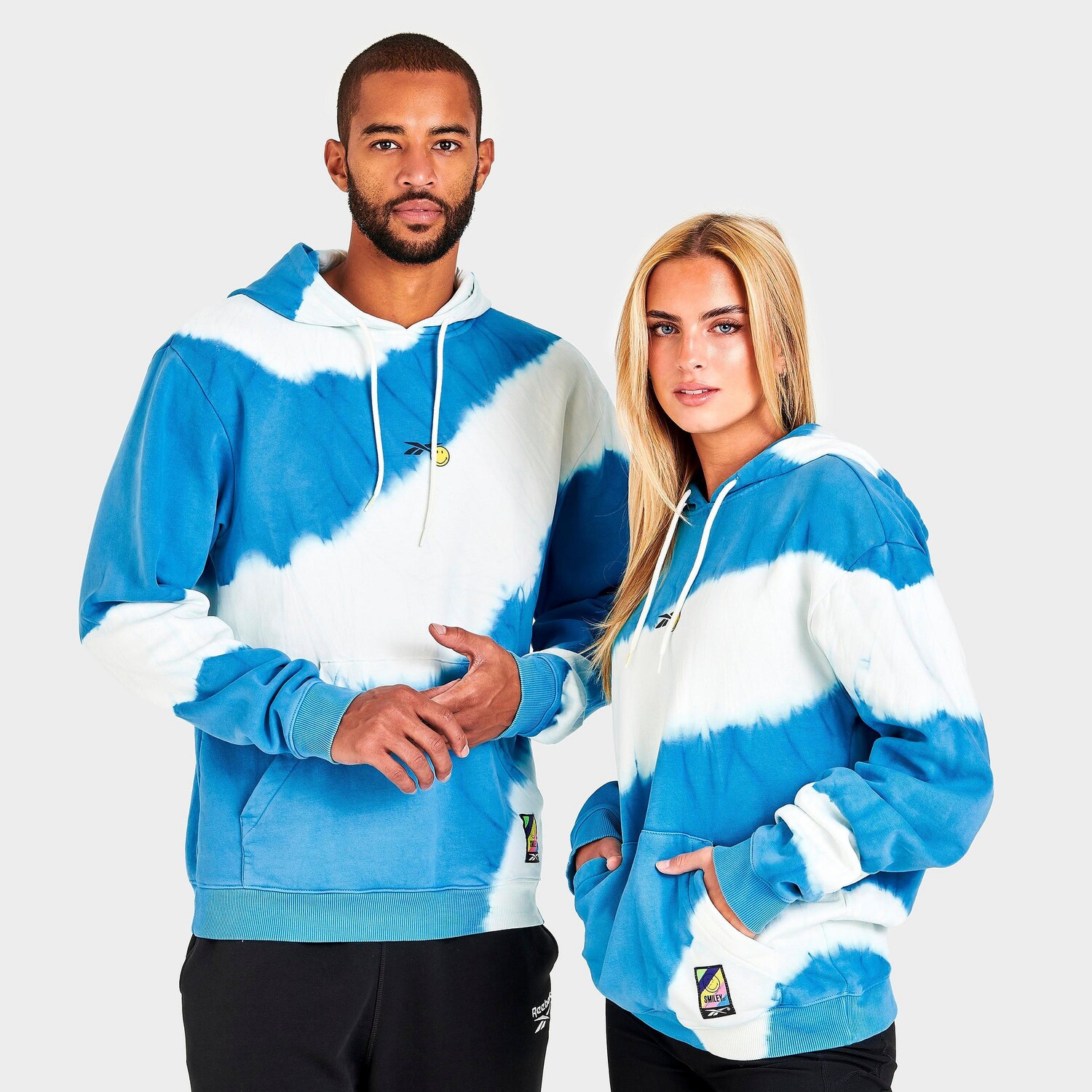 

Худи с рисунком Reebok x Smiley, синий