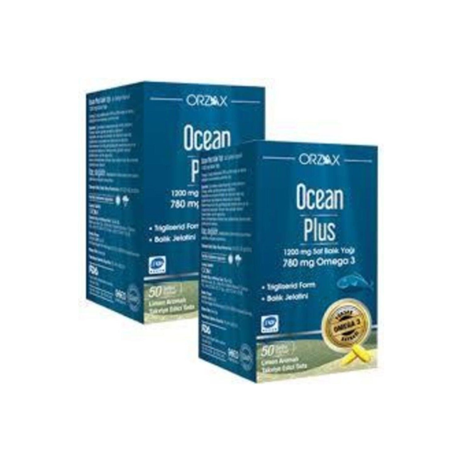 Омега-3 Plus Orzax 1200 мг, 2 упаковки по 50 капсул омега 3 plus orzax 1200 мг 2 упаковки по 50 капсул