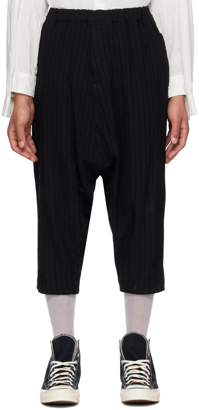 

Черные брюки в полоску Black Comme des Garçons, Черный, Черные брюки в полоску Black Comme des Garçons