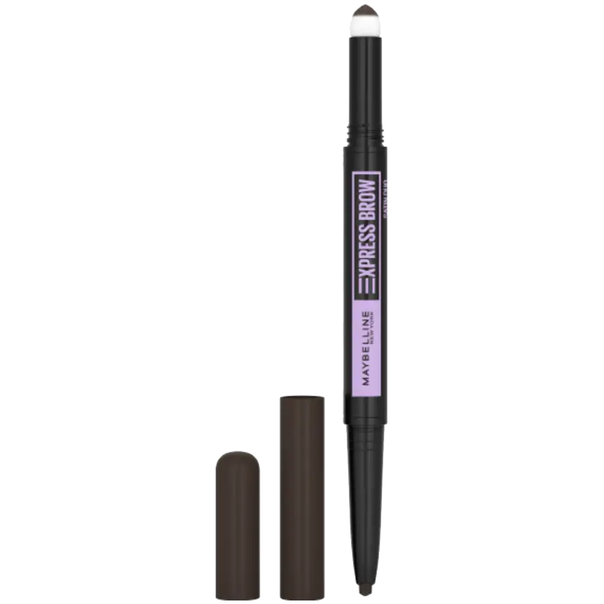 

Maybelline New York двусторонний карандаш для бровей 05 черно-коричневый, 8,8 г
