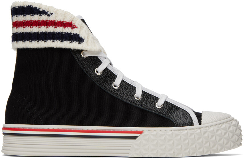 

Черные высокие кеды Collegiate Thom Browne