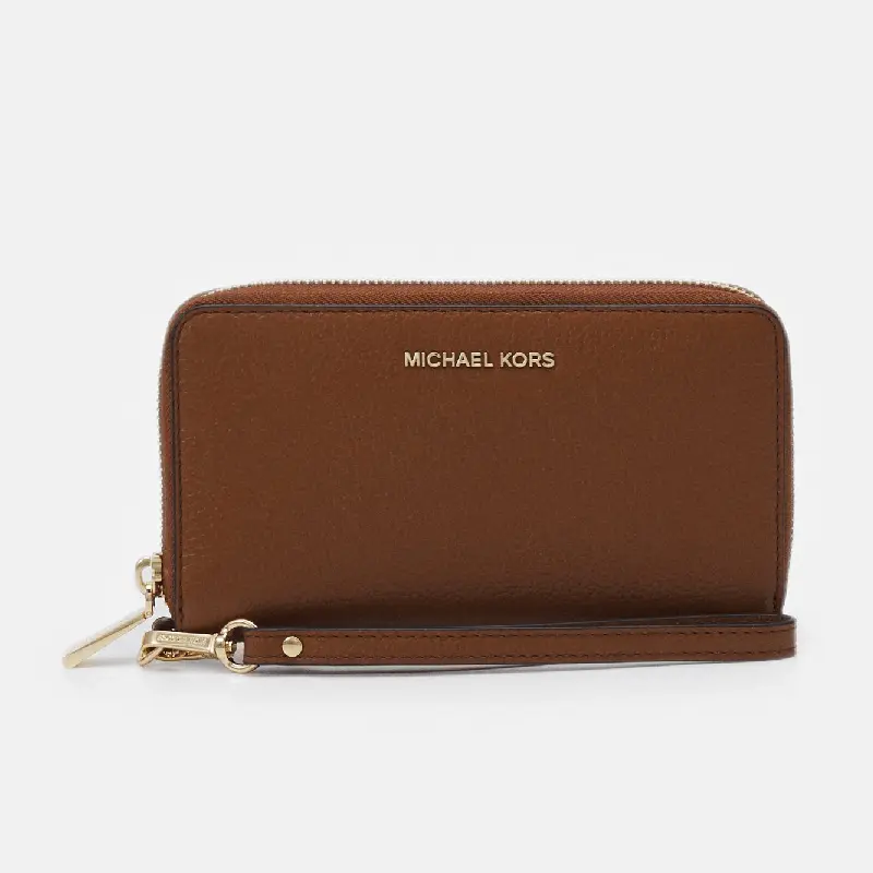 

Кошелек Michael Kors Jet Set Flat Case, коричневый