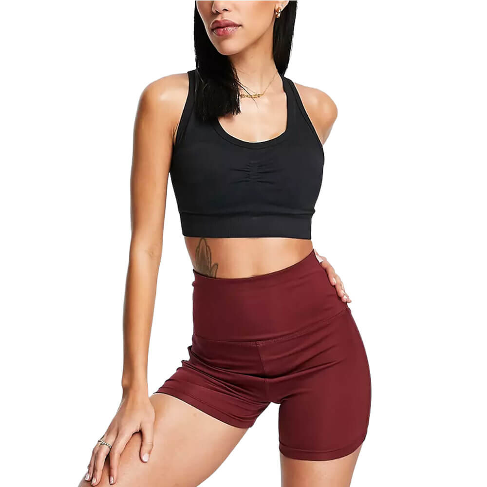 

Шорты Adidas Training Techfit Colourblock High Waisted, бордовый