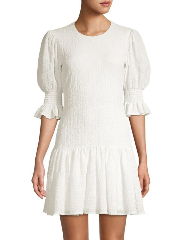 

Присборенное мини-платье channing Black Halo Marshmallow