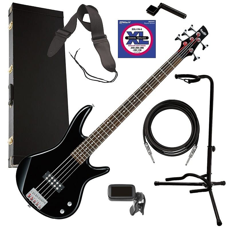 

Ibanez GSR105EX 5-струнная бас-гитара - черный ПОЛНЫЙ БАСС-НАБОР