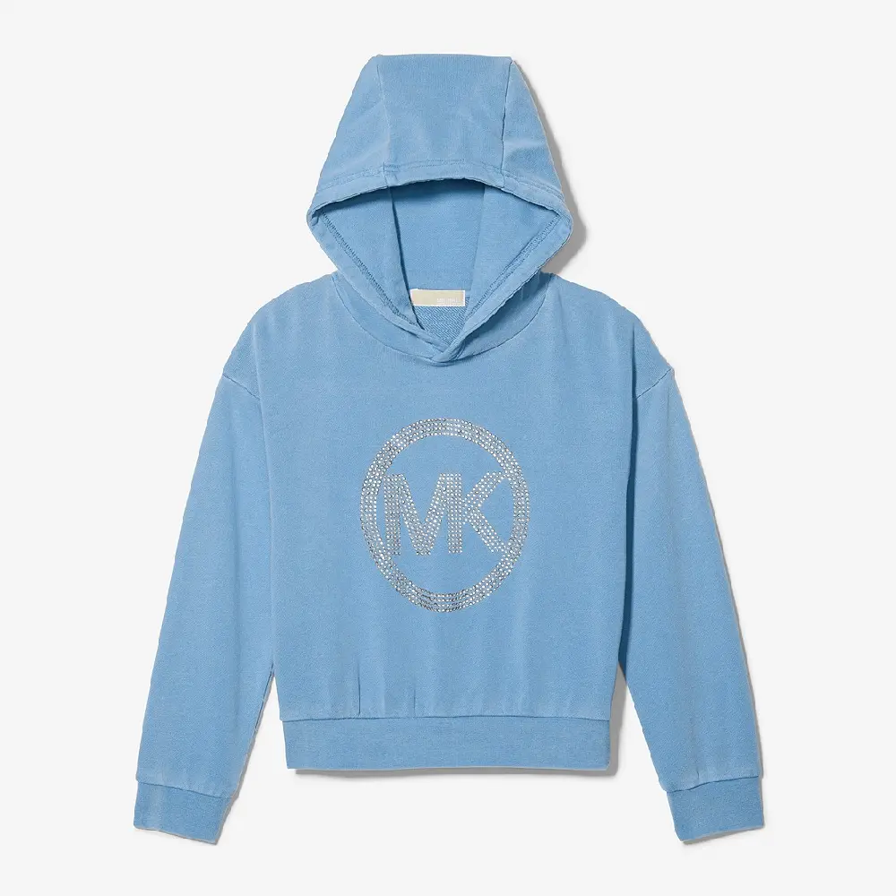 

Толстовка Michael Kors Kids Embellished Logo Cotton, синий