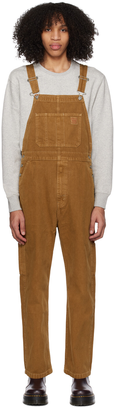 

Коричневый комбинезон с нашивками Levi's