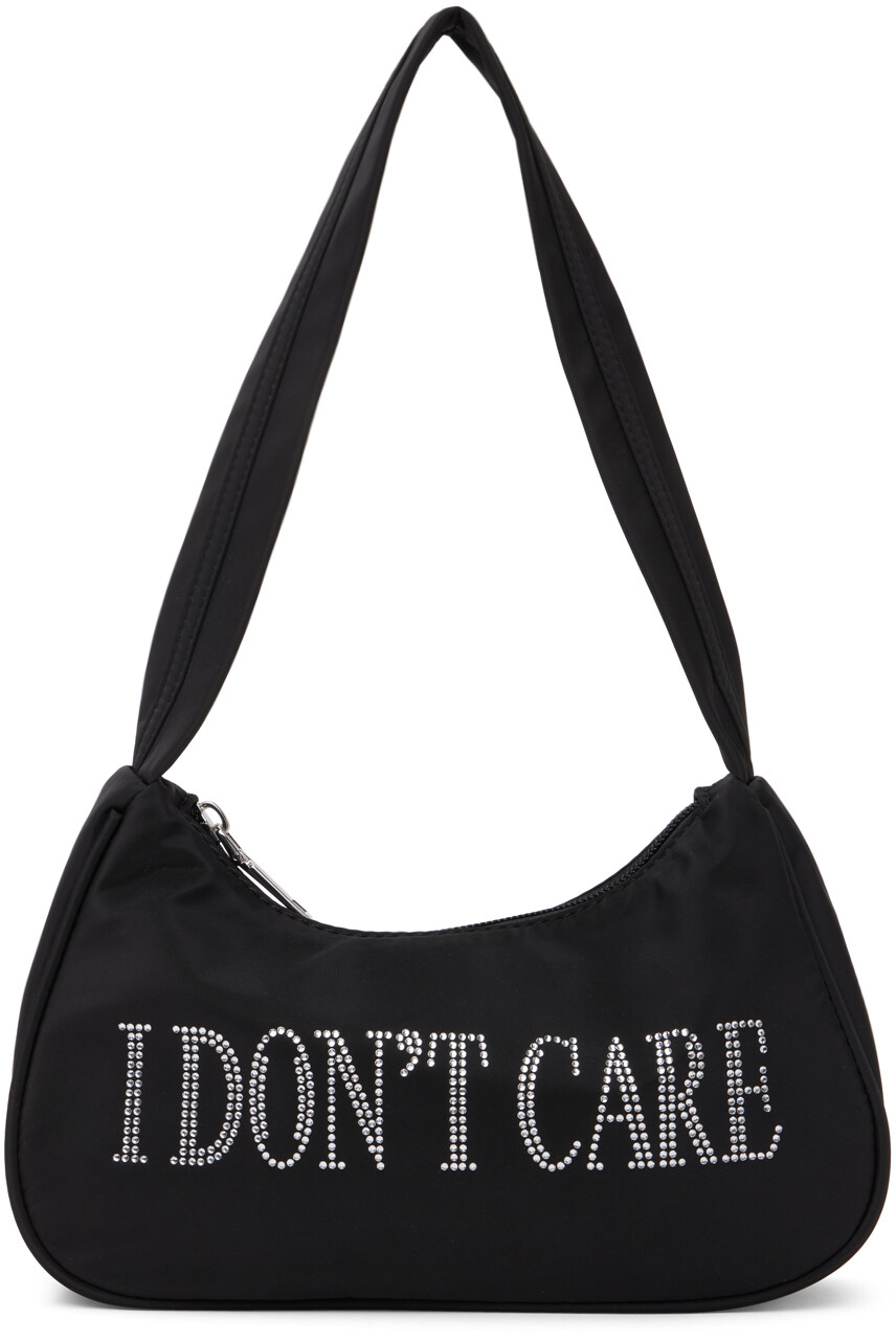 

Эксклюзивная черная сумка SSENSE 'I Don't Care' Praying