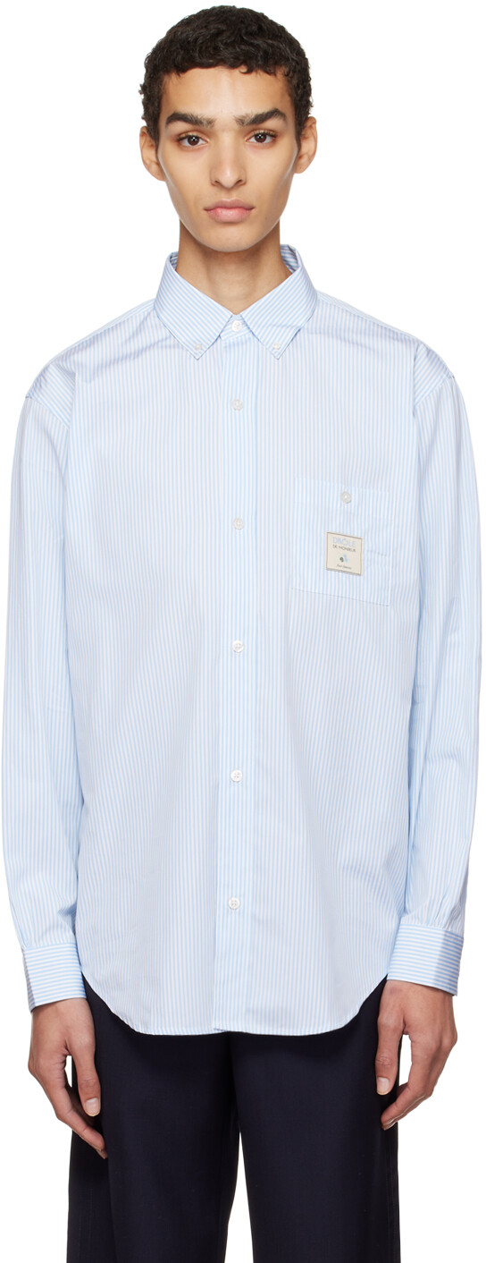 

Бело-голубая рубашка La Chemise Rayée Drôle De Monsieur