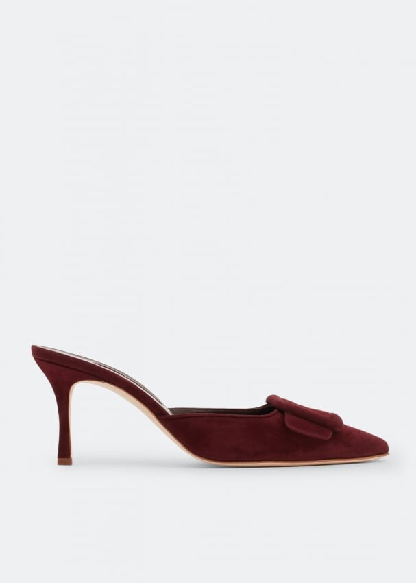 

Мюли MANOLO BLAHNIK Maysale mules , бордовый