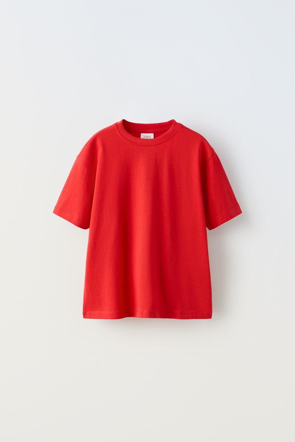 

Футболка Zara Basic Plain, красный