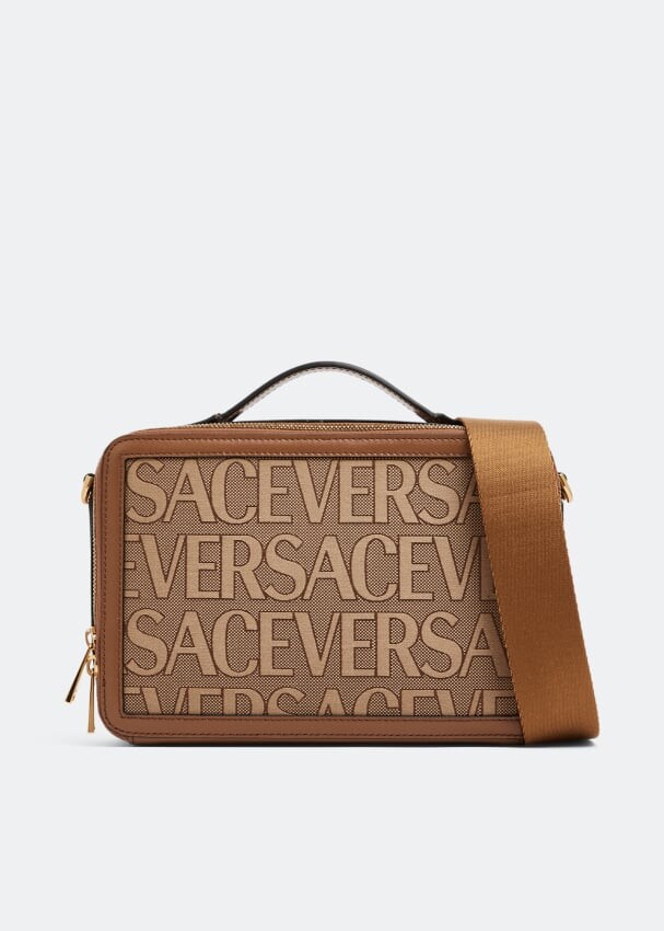 

Сумка VERSACE Versace Allover messenger bag, коричневый