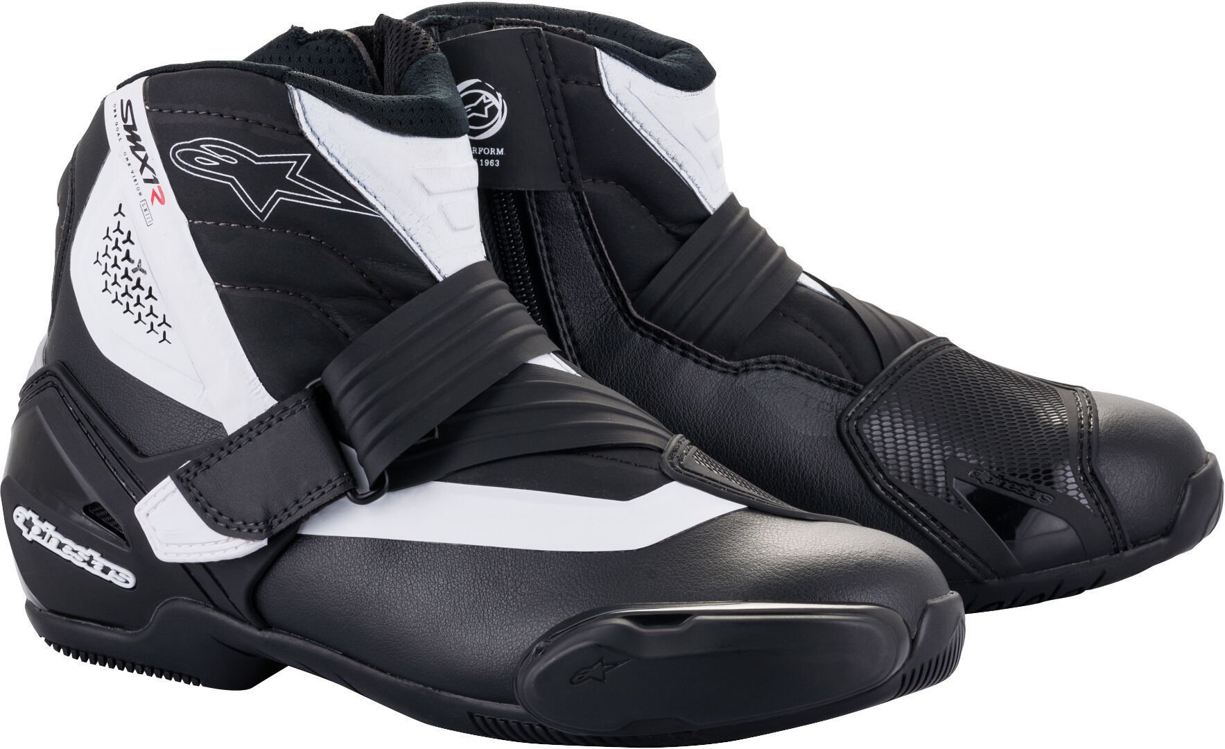 Мотоциклетные ботинки Alpinestars SM-1 R V2, черный/белый - фото