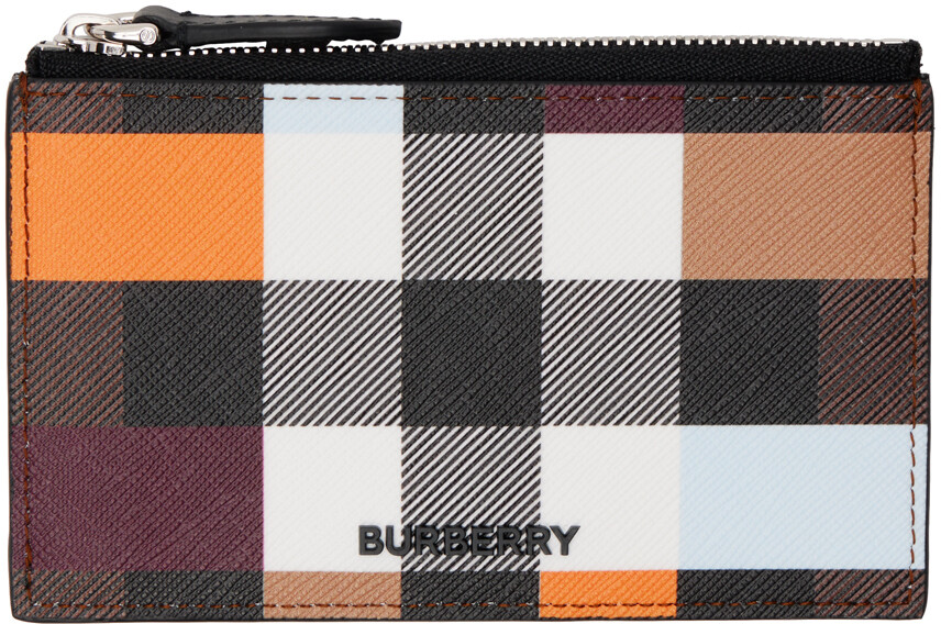 

Многоцветный держатель для карт в клетку с цветными блоками Burberry