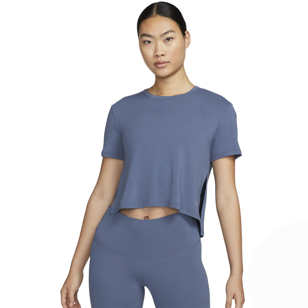 

Футболка Nike Yoga Dri-FIT, голубой, Синий