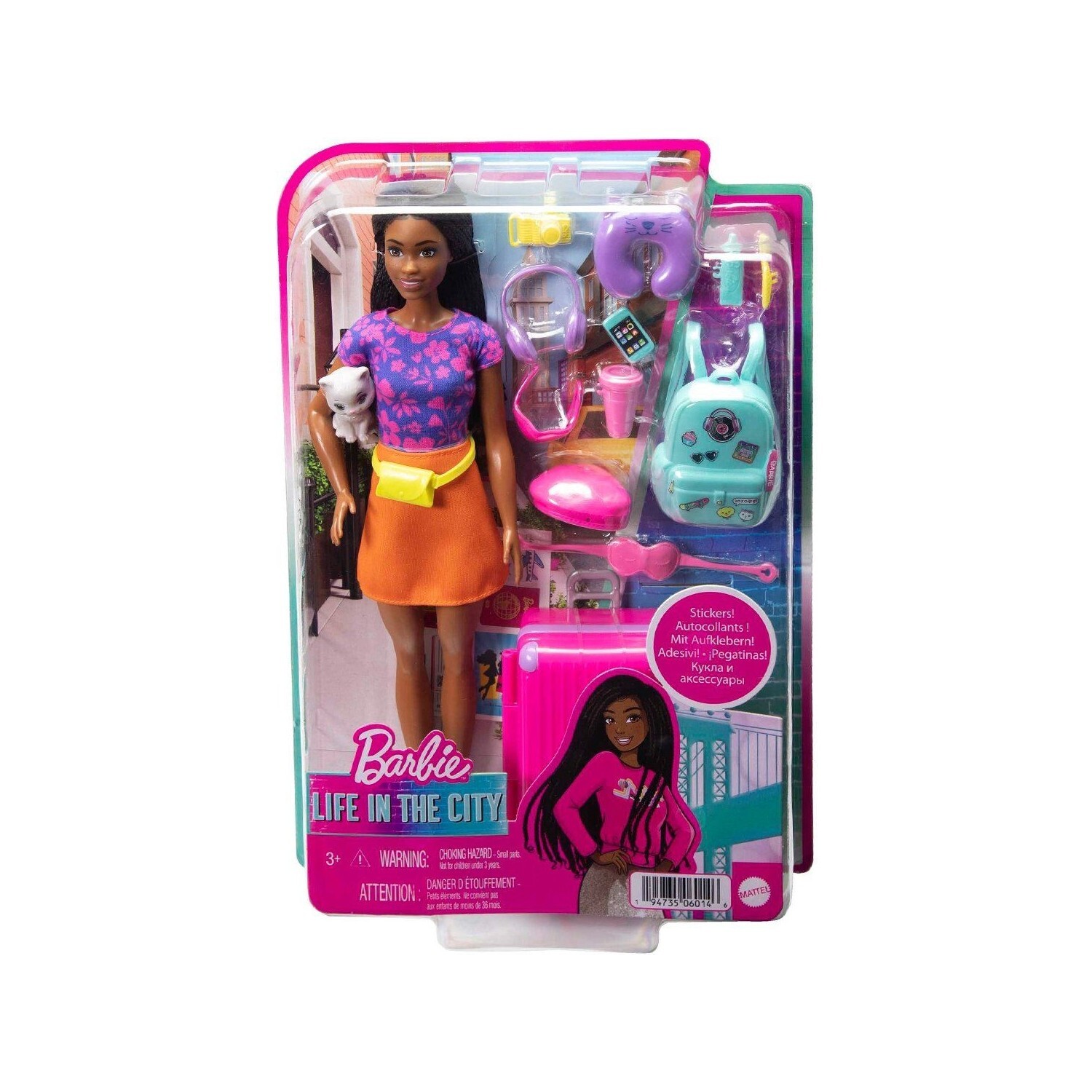 

Кукла Barbie Barbie Brooklyn Travel и аксессуары HGX55