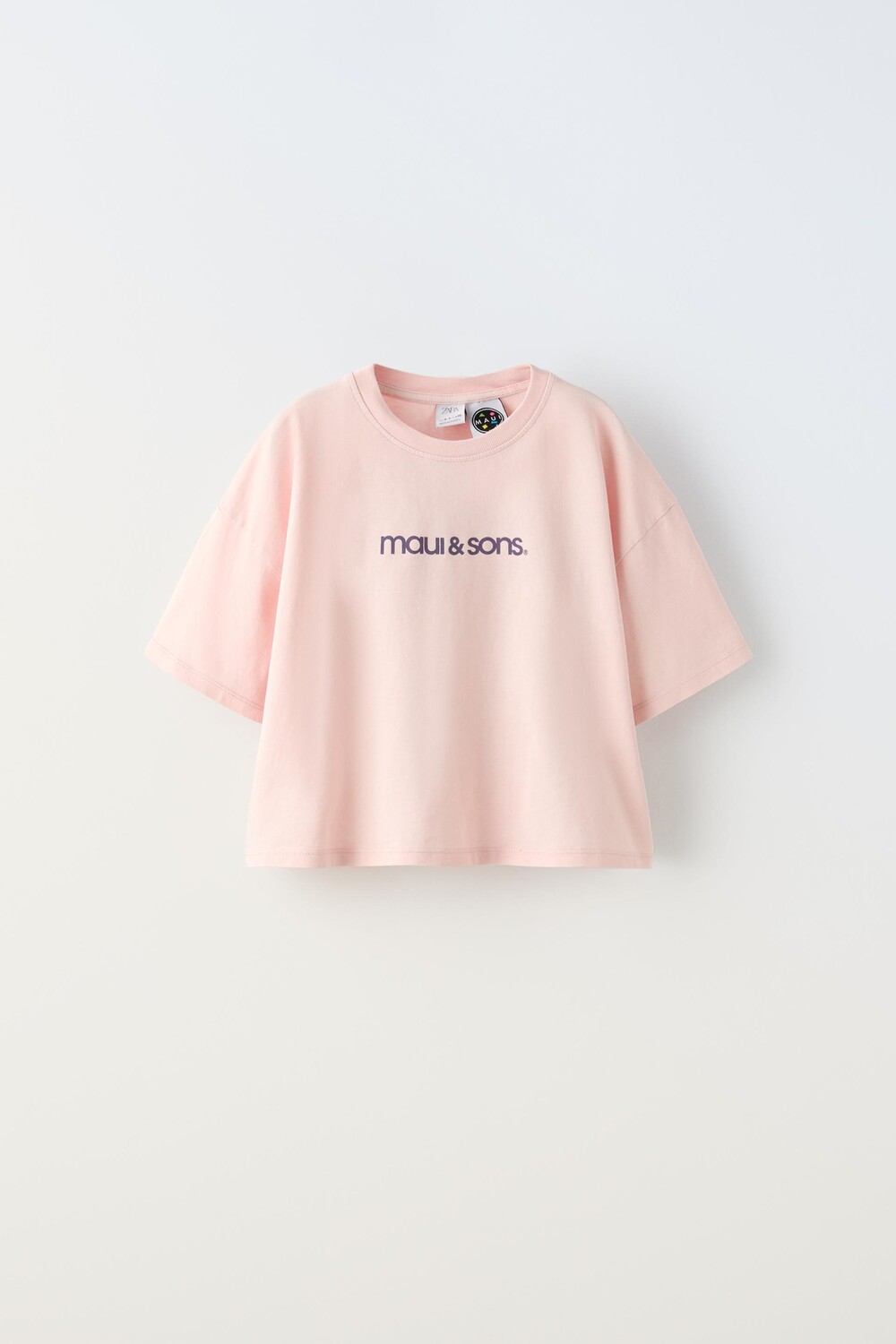 

Футболка Zara Surf Vebes Maui&Sons, розовый