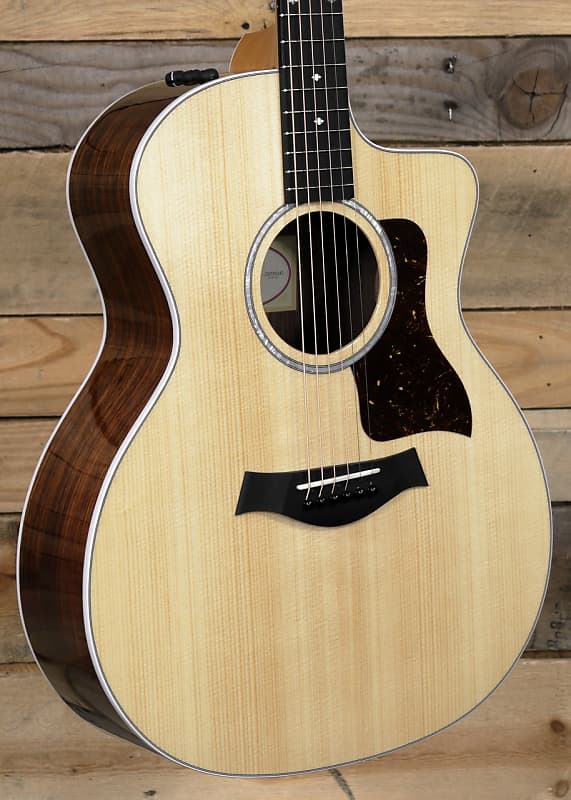 Акустическая/электрическая гитара Taylor 214ce Deluxe, натуральная, с футляром Taylor 214ce Deluxe /Electric Guitar w/ Case
