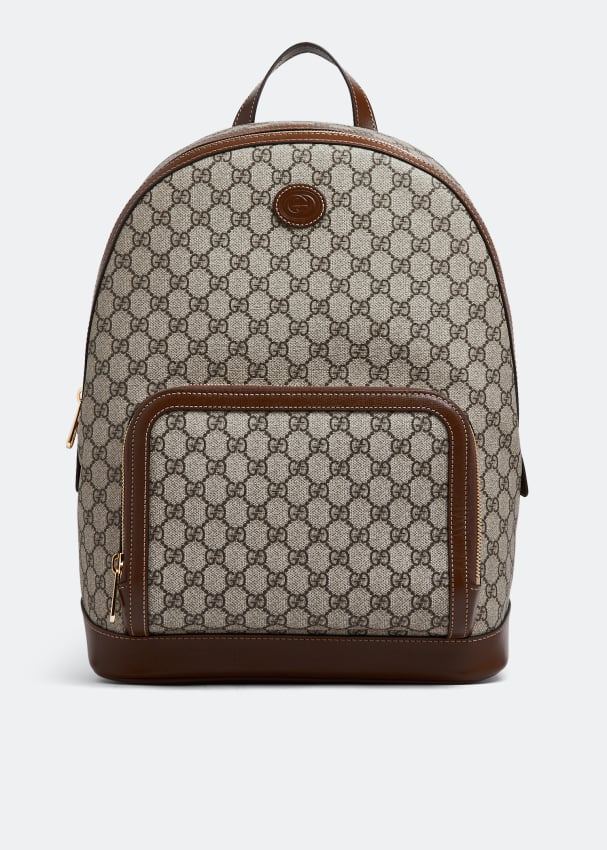 Рюкзак GUCCI Interlocking G backpack, коричневый