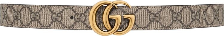 

Ремень Gucci GG Marmont Reversible Belt Beige/Ebony/Nero, бежевый
