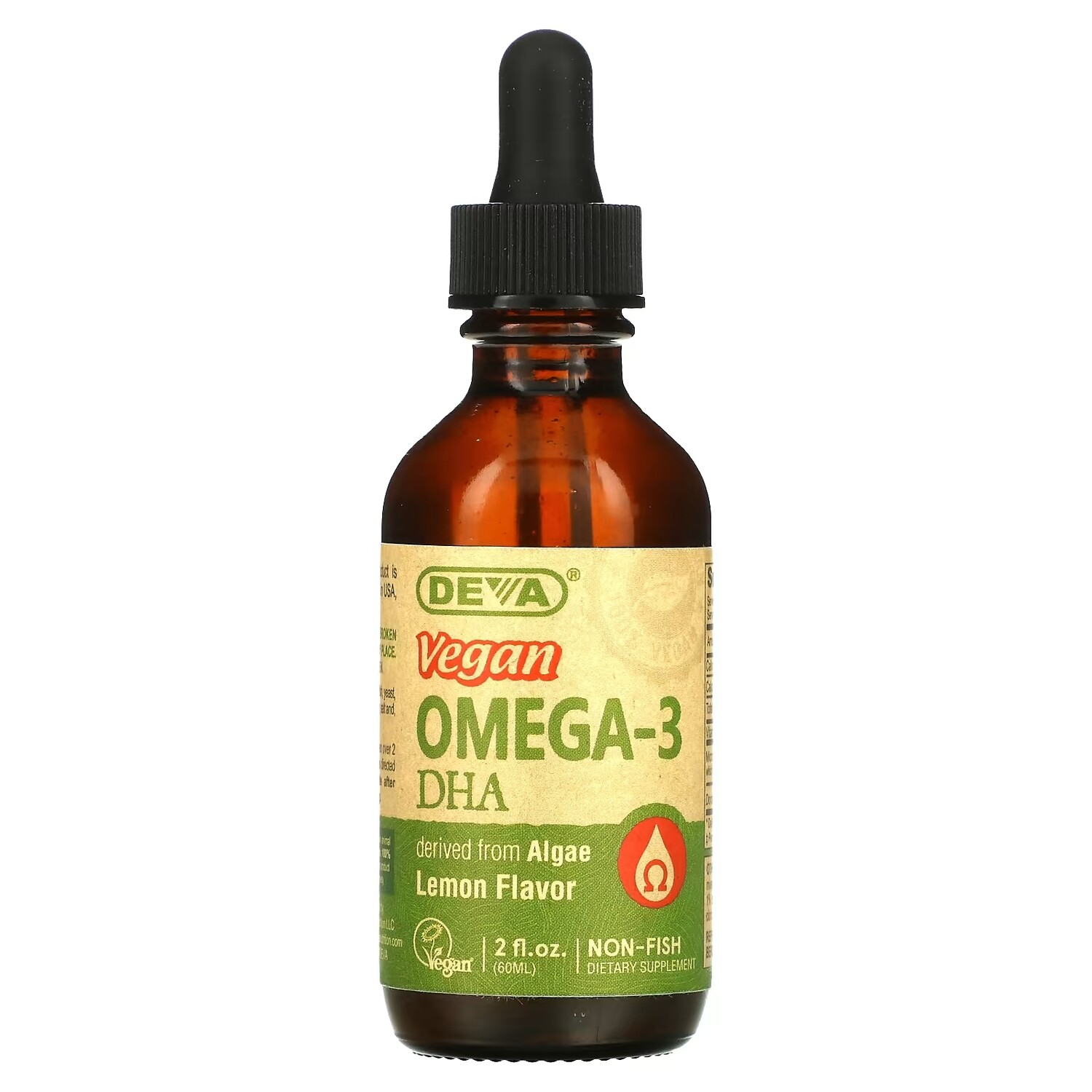 

Deva веганские кислоты Omega-3 ДГК с лимонным вкусом, 60 мл