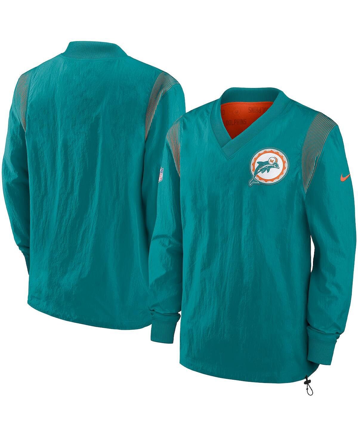 

Мужская ветровка с двухсторонним пуловером aqua miami dolphins sideline team id Nike, Зеленый